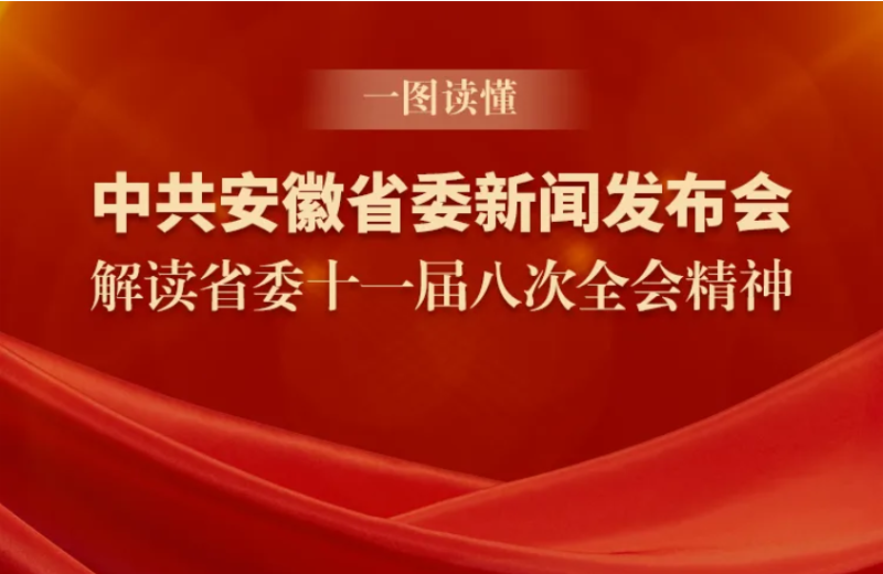 一图读懂｜中共安徽省委新闻发布会：解读省委十一届八次全会精神