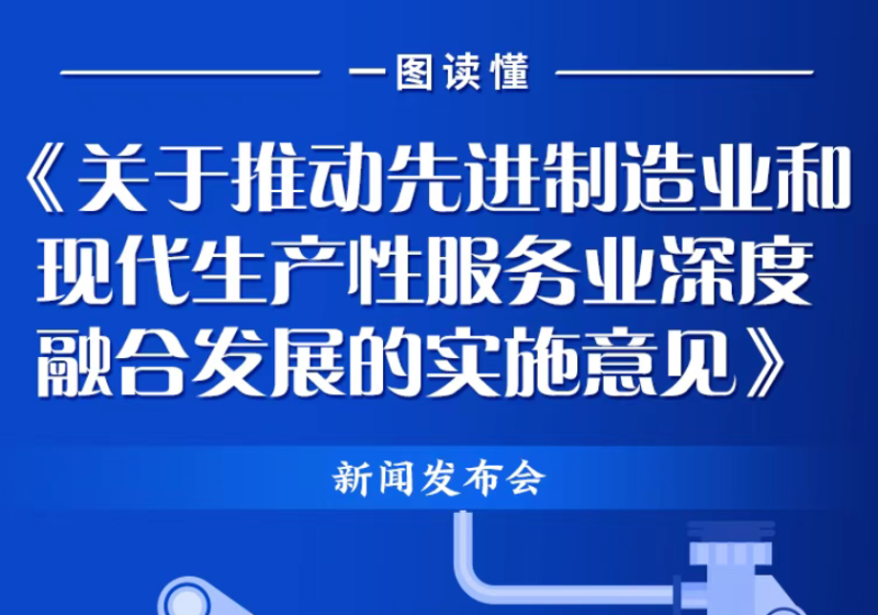 一图读懂 | 《关于推动先进制造业和现代生产性服务业深度融合发展的实施意见》政策解读新闻发布会